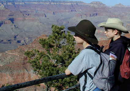 bril verliezen in Grand Canyon