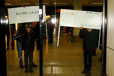 aankomst op schiphol